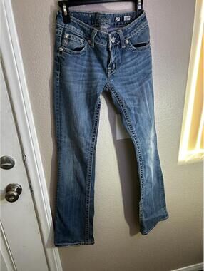 Miss Me Women's Boot Cut Jeans Size 27 Light Wash